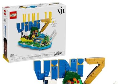 LEGO Editions Vini Jr. – Soccer Highlights - Building Set Collectible Soccer Gift W/Plaque - Kids Bedroom or Shelf Decor $30.26 (lowest)