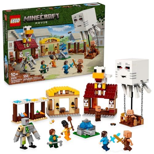 LEGO Minecraft The Ghast Balloon Village Attack Includes Steve, Natalie, and Dawn Minifigures $62.11 (lowest)