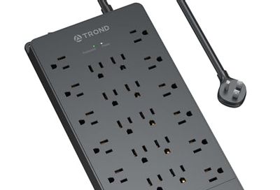 [Prime Day] TROND Surge Protector Power Bar with 2 USB C, 4000 Joules, ETL Listed, 10 Widely Spaced Outlets, $29.59/was $49.99