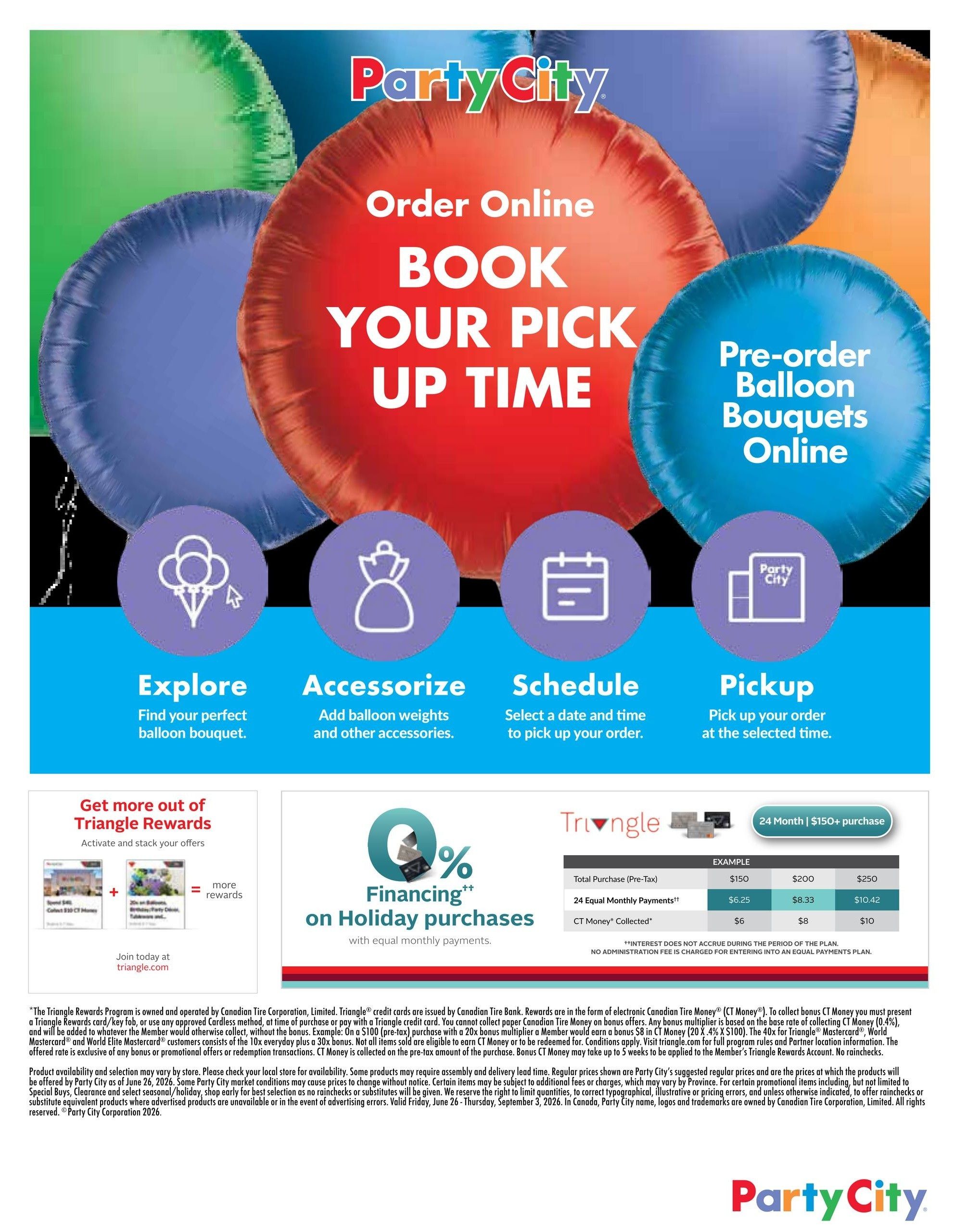 Party City Flyer June 26 to September 3
