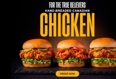 The Burger’s Priest Canada Coupon Deals: Buy One, Get One FREE Classic Chicken Sandwich