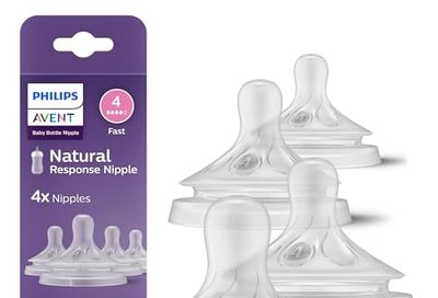 Natural Response Nipple Flow 4, 4 pack,