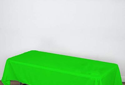 AK TRADING 100% polyester Rectangular Tablecloth 60" X 126", Apple Green, 1 count 1 Countapple Green