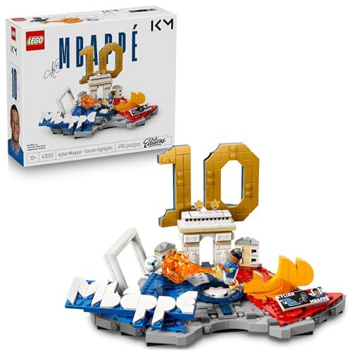 LEGO Editions Kylian Mbappé – Soccer Highlights Collectible Soccer Gift with Plaque - Kids Bedroom or Shelf Decor $30.26 (lowest)