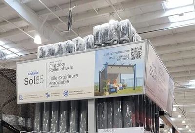 Costco: Coolaroo 8'x8' 85% UV Outside Roller Shade