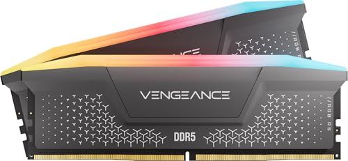 CORSAIR Vengeance RGB RS DDR5 RAM 16GB (2x8GB) Up to 6000MHz CL36-44-44-96 1.35V AMD EXPO Intel XMP Computer Desktop Memory $319.99 (lowest)