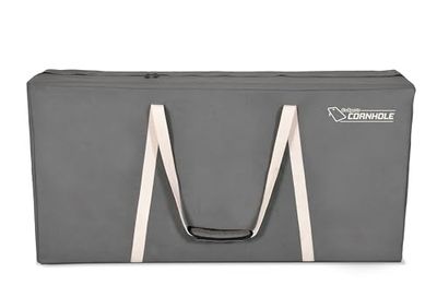 GoSports Canvas Cornhole Carrying Case - PRO Grade 4 ft x 2 ft Regulation Size - Choose Between Navy Blue, Gray and Natural Canvas Colors