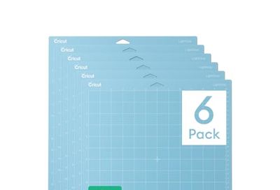 Cricut LightGrip Mat Pack (6 Count, 12in x 12in) - for Explore & Maker Machines - Ideal for Standard Paper, Light cardstock & More