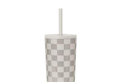 Simple Modern Insulated Tumbler with Lid and Straw | Iced Coffee Cup Reusable Stainless Steel Water Bottle Travel Mug | Gifts for Women Men Her Him | Classic Collection | 24oz | Checkmate