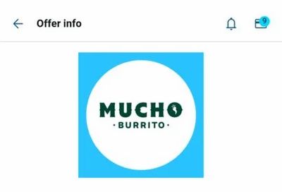 Mucho Burrito: 1000 ($6.66) blue rewards rebate on $20+ spend Thursday July 2-5