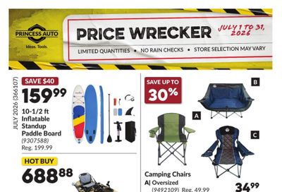 Princess Auto Price Wrecker Flyer July 1 to 31