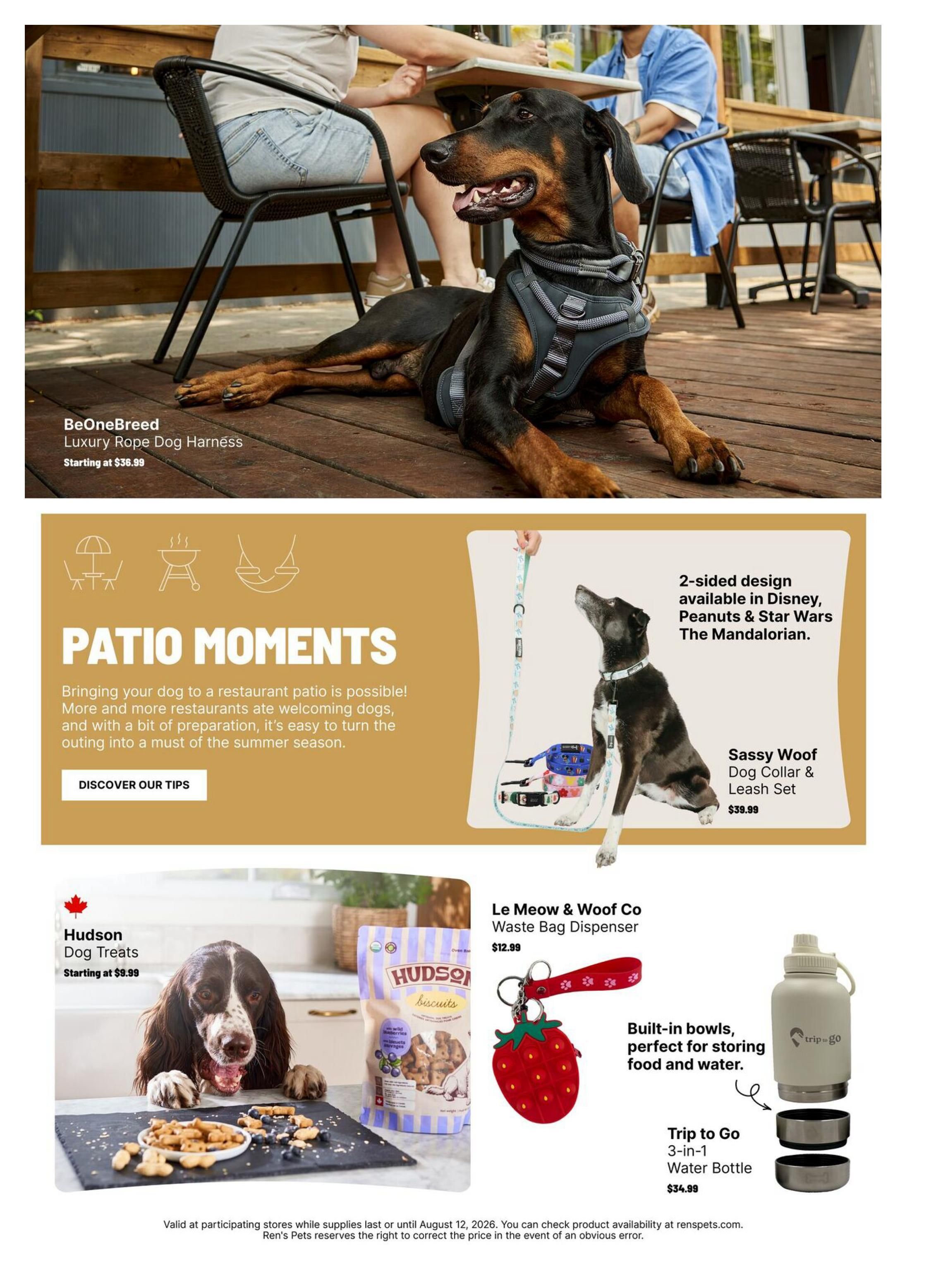 Ren's Pets Flyer June 30 to August 12