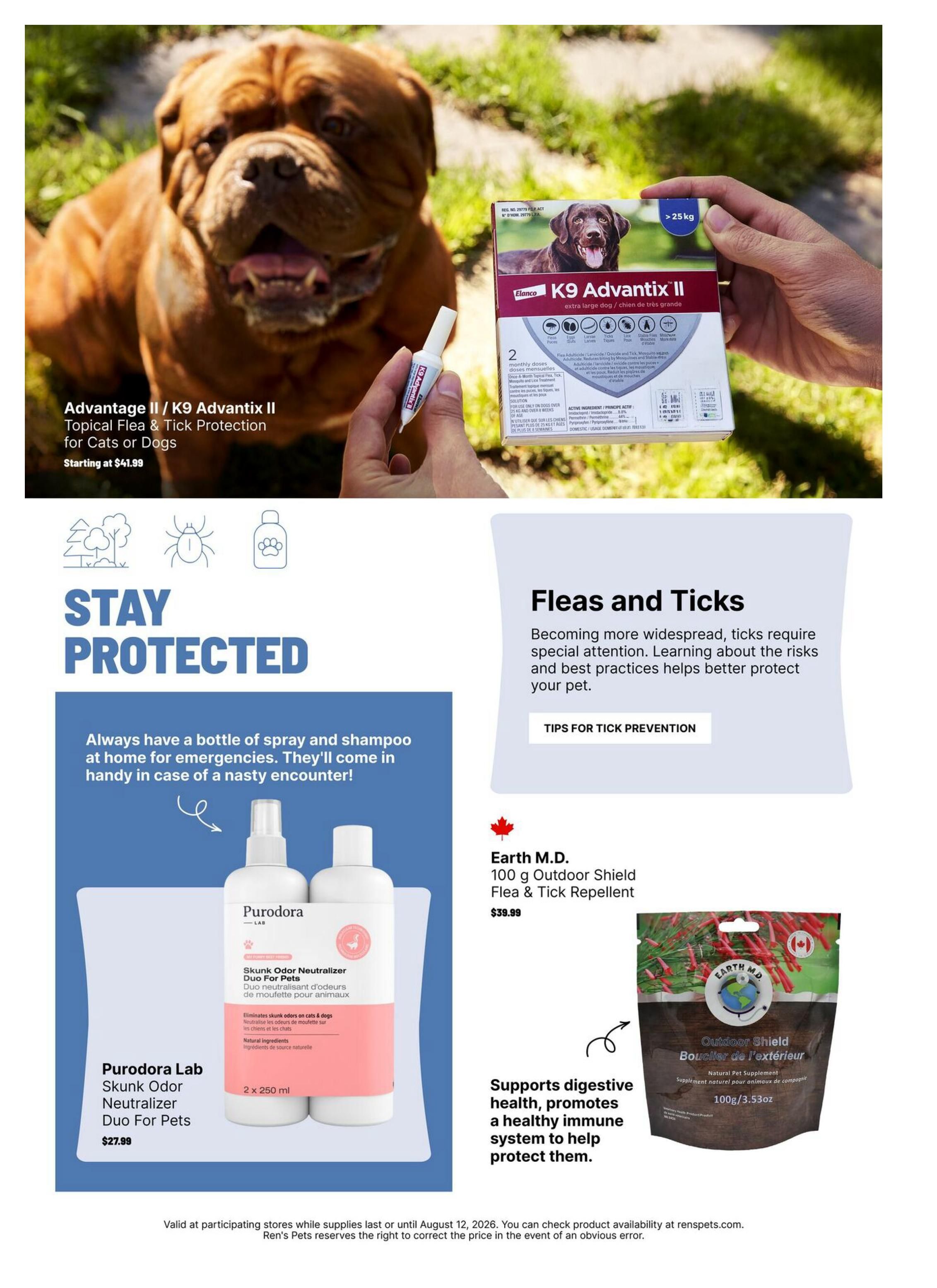 Ren's Pets Flyer June 30 to August 12