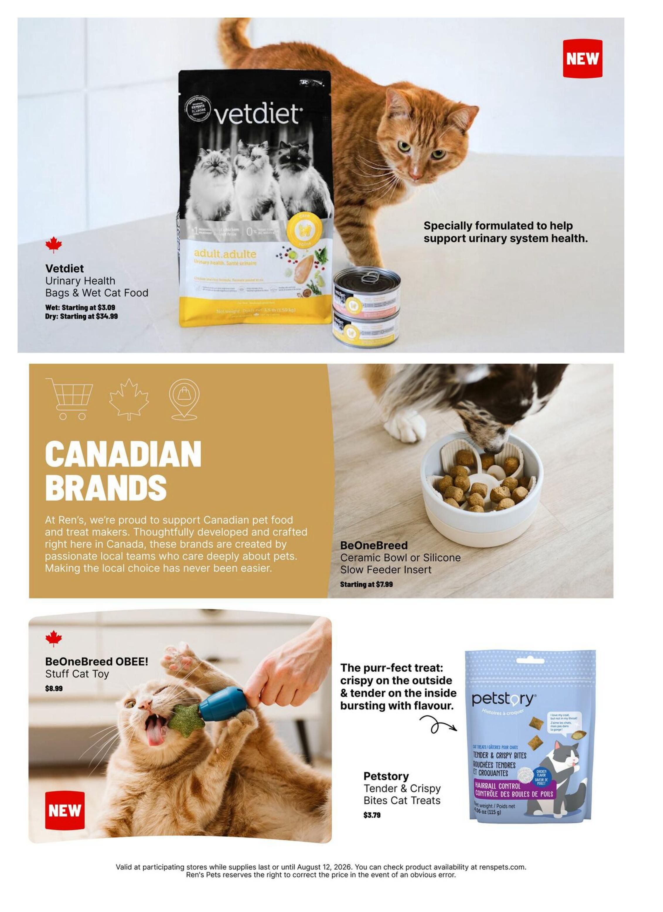 Ren's Pets Flyer June 30 to August 12