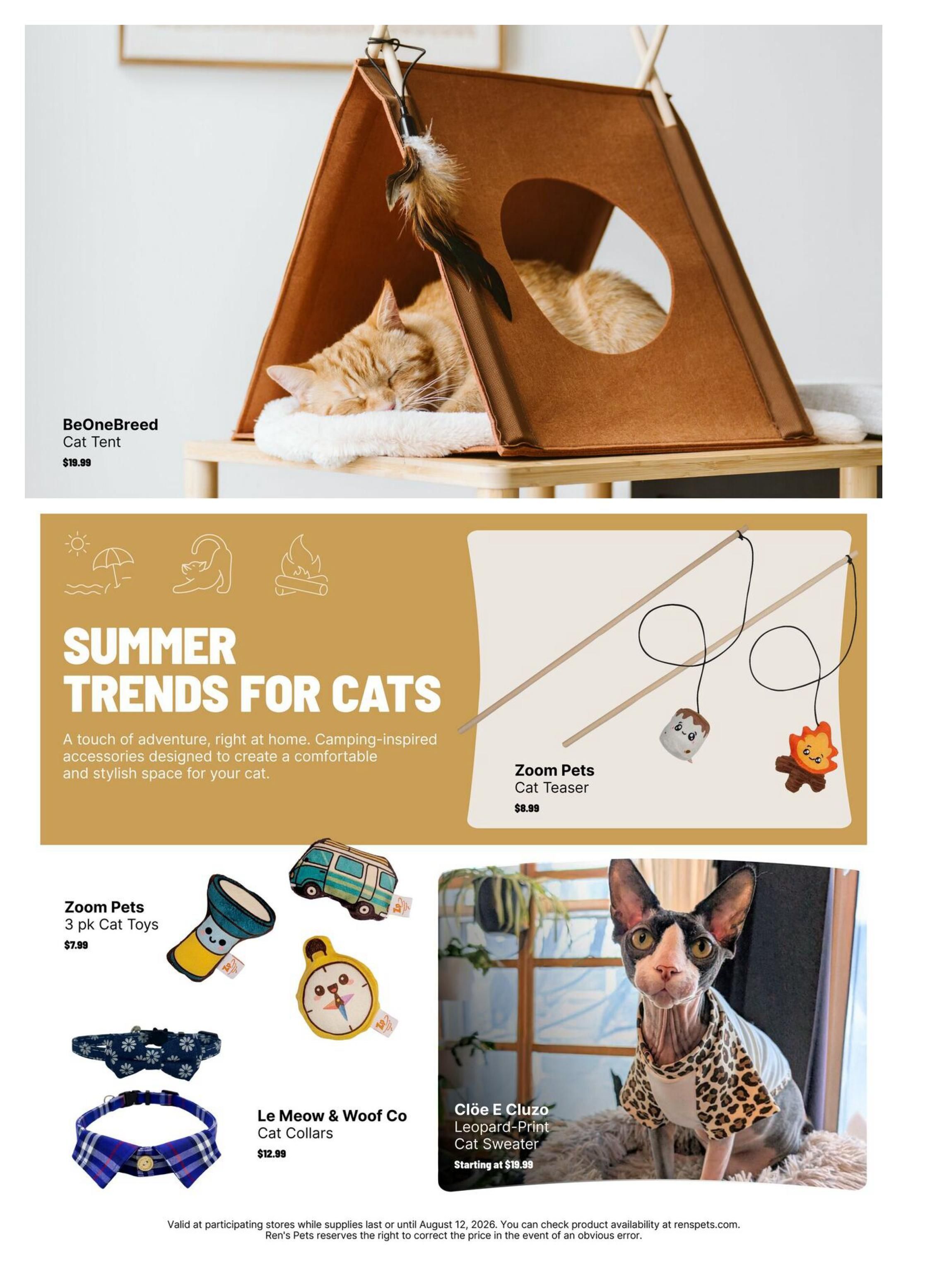 Ren's Pets Flyer June 30 to August 12