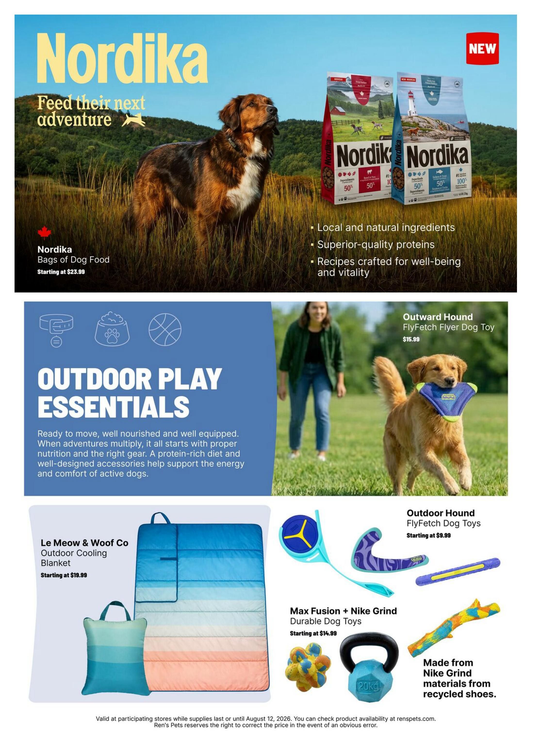 Ren's Pets Flyer June 30 to August 12