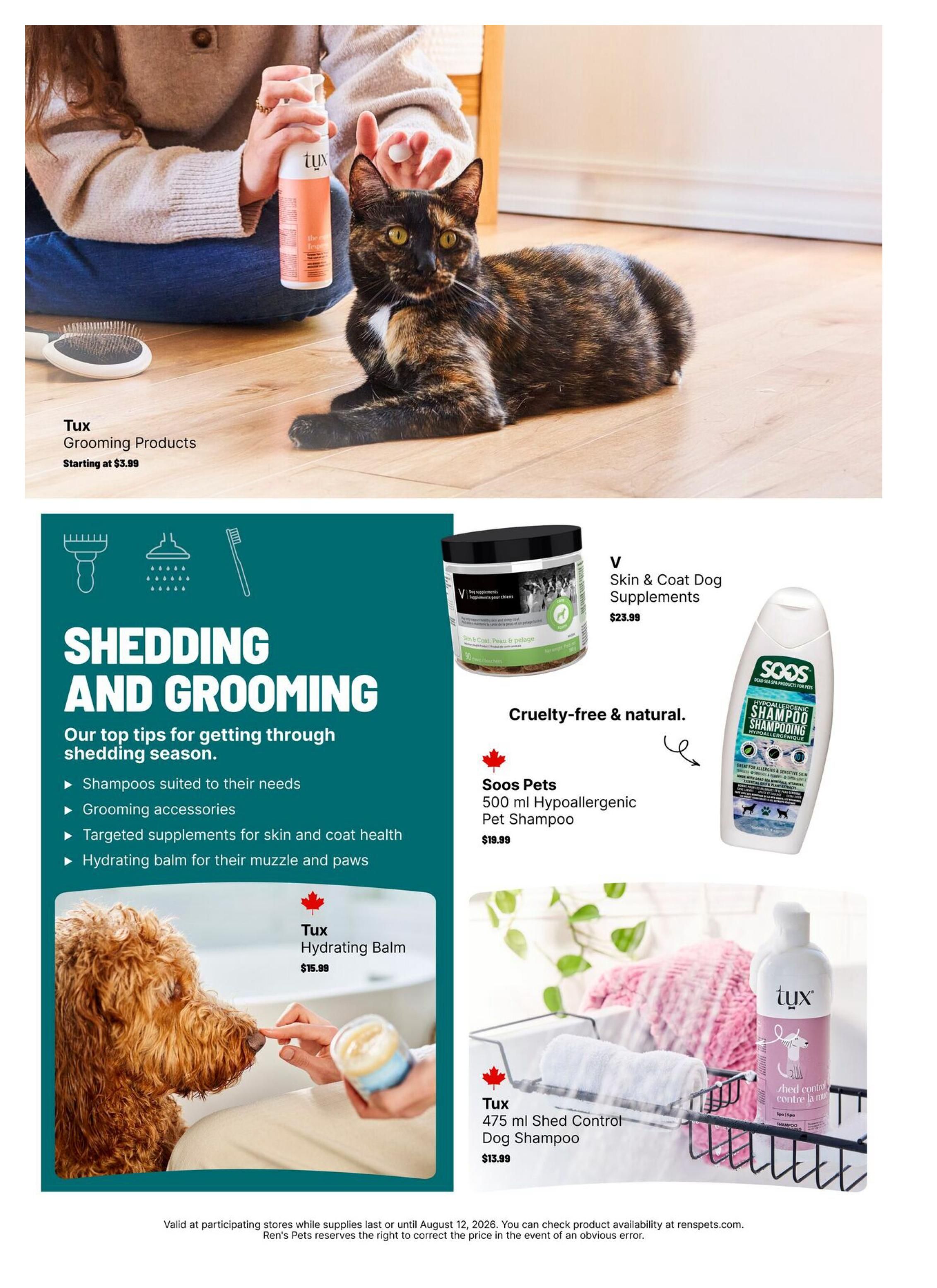 Ren's Pets Flyer June 30 to August 12