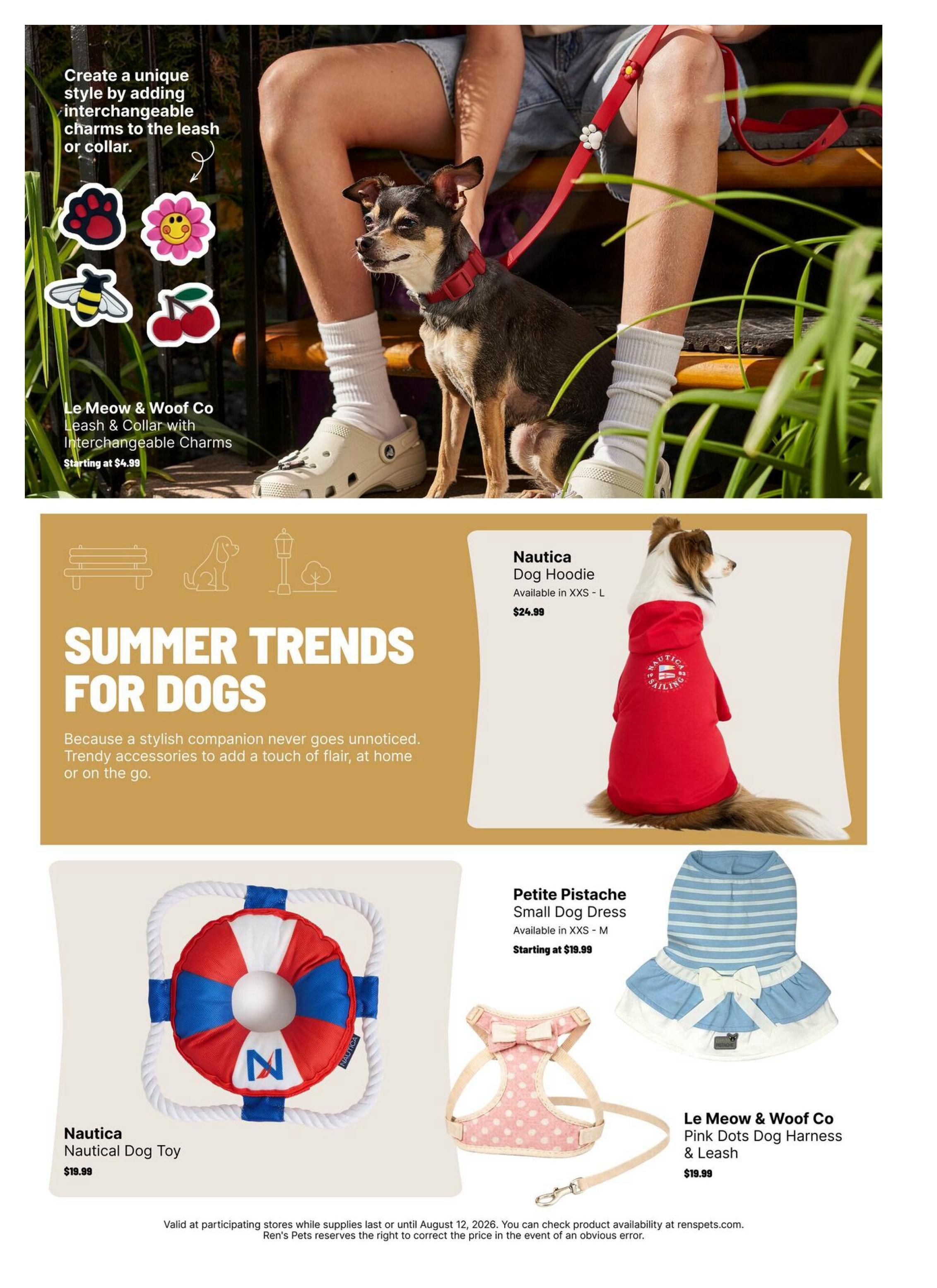 Ren's Pets Flyer June 30 to August 12