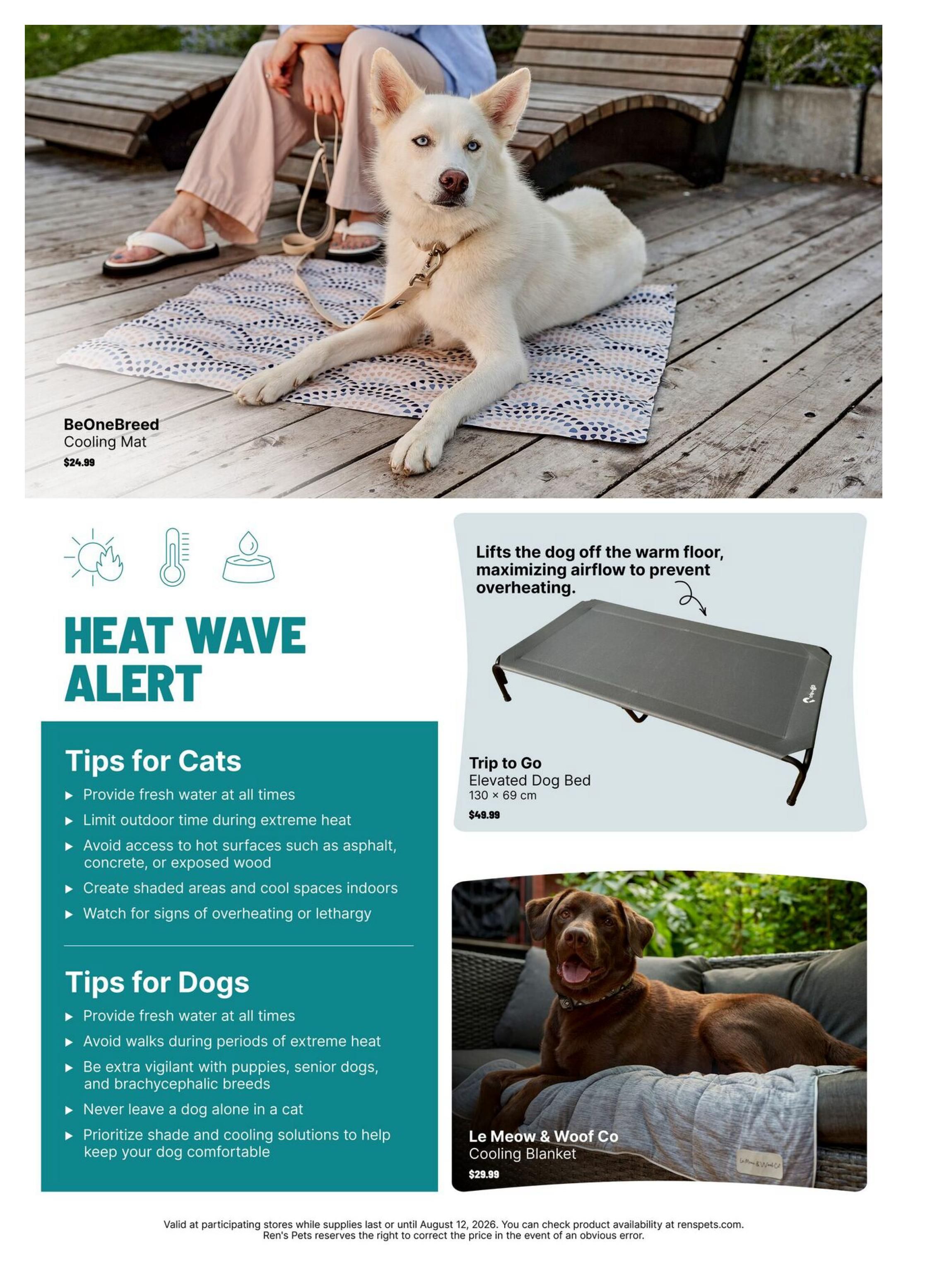 Ren's Pets Flyer June 30 to August 12