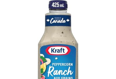 Kraft Peppercorn Ranch Salad Dressing, 425 ml Bottle (Pack of 10) $24.90
