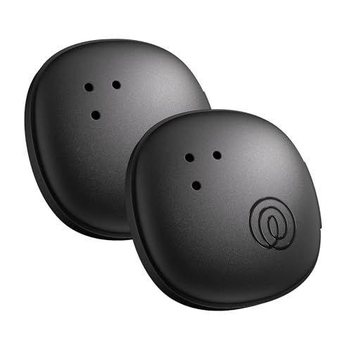 Tile by Life360 Sticker - Small Bluetooth Tracker, Remote Finder and Item Locator for Bikes, Glasses and More. Both iOS and Android Compatible. Phone Finder. 2-Pack (Black)