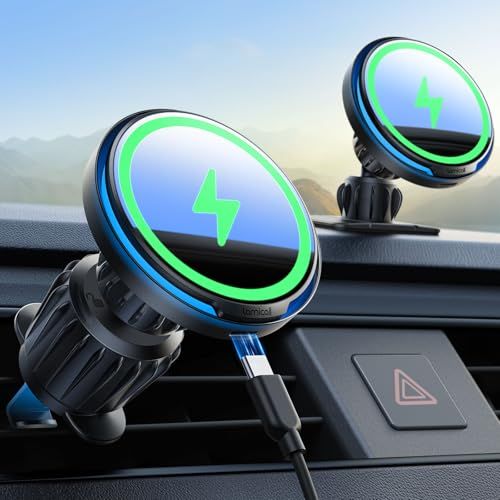 INIU 3-in-1 Magnetic Wireless Car Phone Holder $14.52