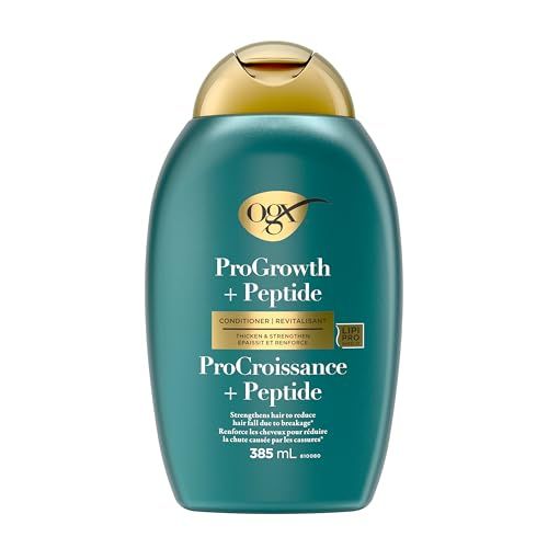 OGX ProGrowth + Peptide Conditioner, Nourishing Conditioner Moisturizes, Reinforces and Strengthens Hair to Reduce Hair Fall Due to Breakage, 385 mL $7.97 (lowest)