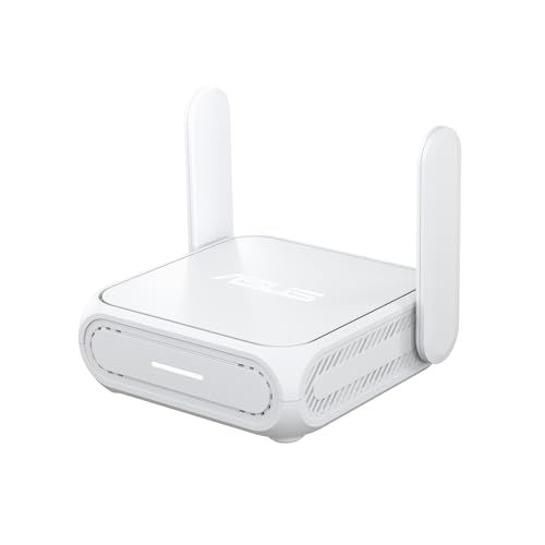 ASUS RT-BE58 Go Dual-Band WiFi 7 Portable Travel Router, 3600 Mbps, 4G/5G Tethering, Public WiFi (WISP) Mode, 2.5G Port, Advanced Network Security & VPNs, RV/Cruise/Mobile, USB-C Power Delivery