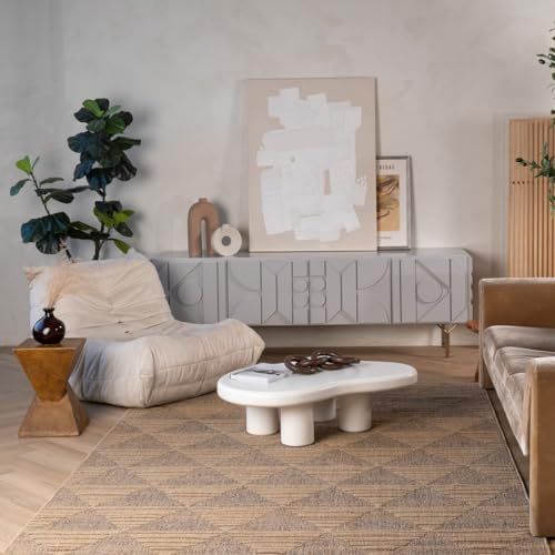 Rug Branch Haylei 7' x 10' (6'7" x 9'6") Brown/Beige Geometric Indoor Area Rug, Contemporary, Medium Pile, Stain-Resistant Carpet - Living Room, Bedroom, Dining Room, and Kitchen Rug Branch Haylei 7' x 10' (6'7" x 9'6") Brown/Beige Geometric Indoor Area Rug, Contemporary, Medium Pile, Stain-Resistant Carpet - Living Room, Bedroom, Dining Room, and Kitchen