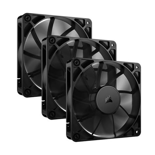 CORSAIR RS120 120mm PWM Fans – Daisy-Chain Connection – Low-Noise – Magnetic Dome Bearing – Triple Pack $39.99 (lowest)