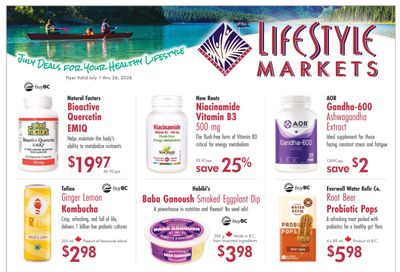 Lifestyle Markets Flyer July 1 to 26