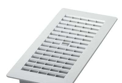 Decor Grates PL410-BN 4-Inch by 10-Inch Plastic Floor Register, Bone