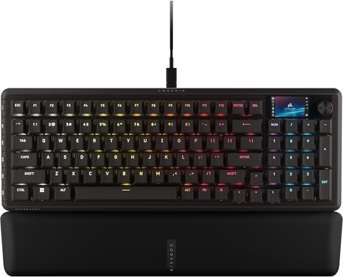CORSAIR Vanguard PRO 96 Wired Hall Effect Magnetic Mechanical Gaming Keyboard – 96% Layout, MGX Hyperdrive Switches, 8000Hz Polling, Rapid Trigger, Virtual Stream Deck, SOCD Flashtap, QWERTY US CORSAIR Vanguard PRO 96 Wired Hall Effect Magnetic Mechanical Gaming Keyboard – 96% Layout, MGX Hyperdrive Switches, 8000Hz Polling, Rapid Trigger, Virtual Stream Deck, SOCD Flashtap, QWERTY US