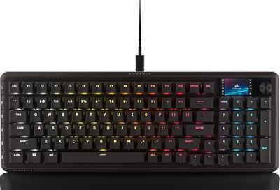 CORSAIR Vanguard PRO 96 Wired Hall Effect Magnetic Mechanical Gaming Keyboard – 96% Layout, MGX Hyperdrive Switches, 8000Hz Polling, Rapid Trigger, Virtual Stream Deck, SOCD Flashtap, QWERTY US