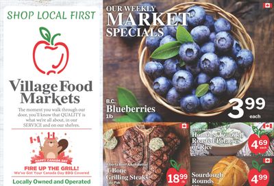 Village Food Markets Flyer July 1 to 7