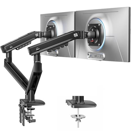 [Monitor Arm] HUANUO FlowLift Pro Dual Monitor Arm for 13-32" Screens, Mechanical Spring ($90 - 50% off in cart = $45) [Amazon]