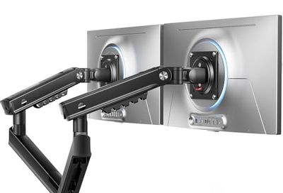 [Monitor Arm] HUANUO FlowLift Pro Dual Monitor Arm for 13-32" Screens, Mechanical Spring ($90 - 50% off in cart = $45) [Amazon]