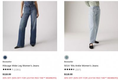 Levi’s Canada: End of Season Sale up to 50% off