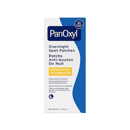 PanOxyl Overnight Spot Patches, Clear Latex-Free Hydrocolloid Blemish Dots, Overnight Protection for all skin types, 80ct $13.24 (lowest) PanOxyl Overnight Spot Patches, Clear Latex-Free Hydrocolloid Blemish Dots, Overnight Protection for all skin types, 80ct $13.24 (lowest)