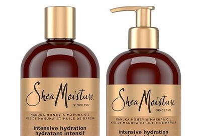 Shea Moisture Manuka Honey and Mafura Oil Shampoo and Conditioner For Extra Dry, Damaged Hair Formulated Without Sulfates, Silicones, Parabens, Phthalates, Mineral Oil or Petrolatum, 384ml (2-Pack) $20.87 (lowest)
