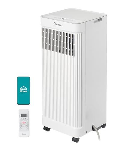 Midea 8,500 BTU ASHRAE (5,000 BTU SACC) Portable Air Conditioner, Smart Control, Cools up to 150 Sq. Ft., with Dehumidifier & Fan mode, Easy- to-use Remote Control & Window Installation Kit Included $296.45
