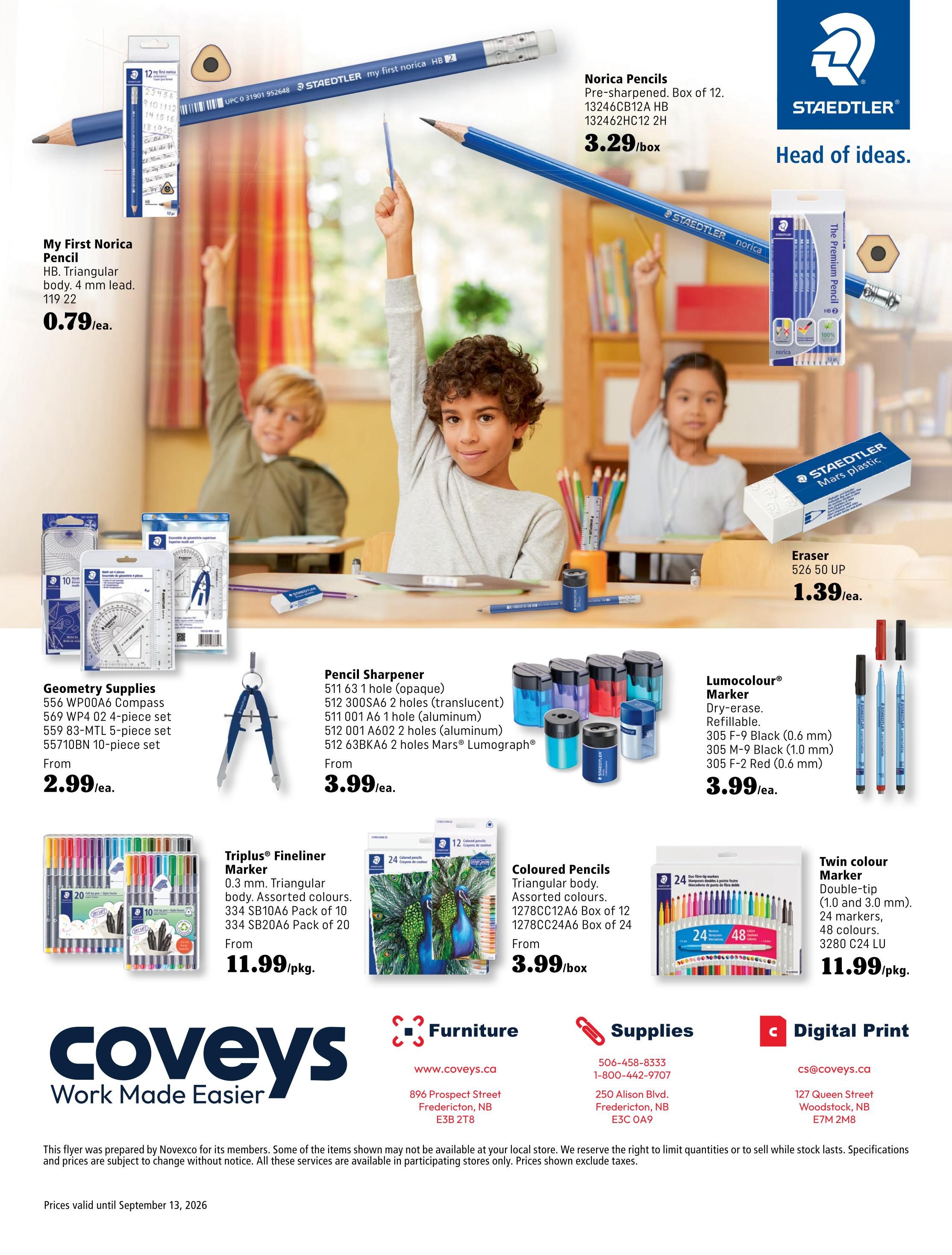 Covey Basics Flyer July 1 to September 13