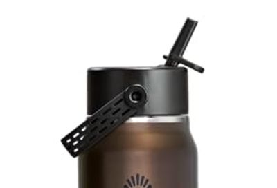 Hydroflask 32 OZ LIGHTWEIGHT WIDE FLEX STRAW CAP OBSIDIAN