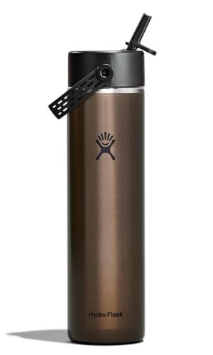 Hydroflask 24 OZ LIGHTWEIGHT WIDE FLEX STRAW CAP OBSIDIAN Hydroflask 24 OZ LIGHTWEIGHT WIDE FLEX STRAW CAP OBSIDIAN
