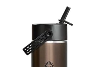 Hydroflask 24 OZ LIGHTWEIGHT WIDE FLEX STRAW CAP OBSIDIAN