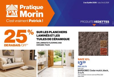 Patrick Morin Flyer July 2 to 8