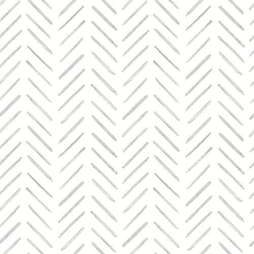 Fog Painted Herringbone Peel & Stick Wallpaper Fog Painted Herringbone Peel & Stick Wallpaper