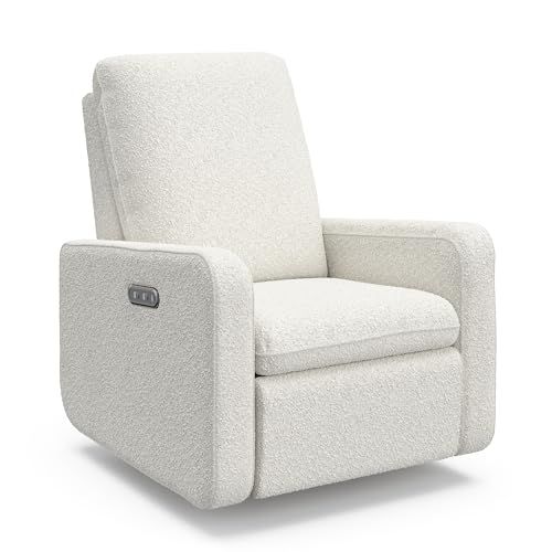 Graco Teddi Power Recliner Swivel Glider (Ivory Boucle) – GREENGUARD Gold Certified, CertiPUR-US Certified Foam, Electronic Power Recline, USB-A & USB-C Charger, Premium Cushioning & Comfort Graco Teddi Power Recliner Swivel Glider (Ivory Boucle) – GREENGUARD Gold Certified, CertiPUR-US Certified Foam, Electronic Power Recline, USB-A & USB-C Charger, Premium Cushioning & Comfort