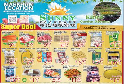 Sunny Foodmart (Markham) Flyer July 3 to 9