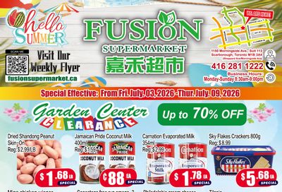 Fusion Supermarket (Scarborough) Flyer July 3 to 9